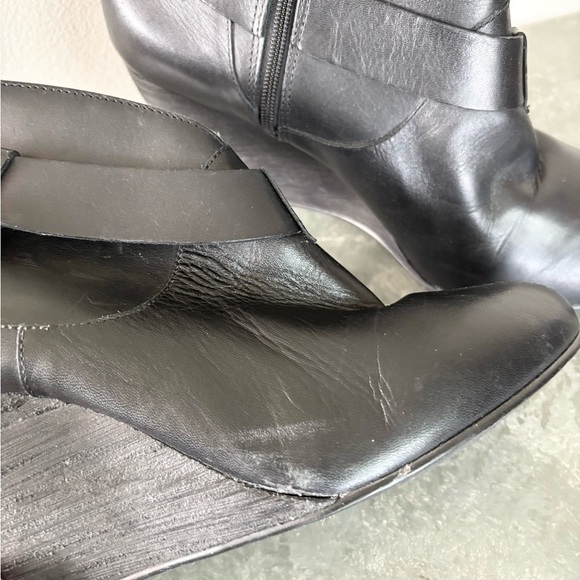 Schuler and Sons Anthropologie black Philadelphia ankle boots booties leather 10 - Picture 3 of 8
